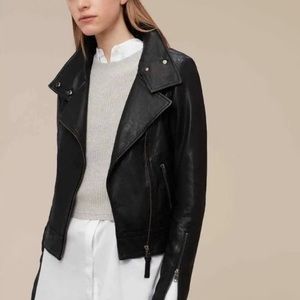 Mackage Kenya Leather Jacket in Black Size Medium